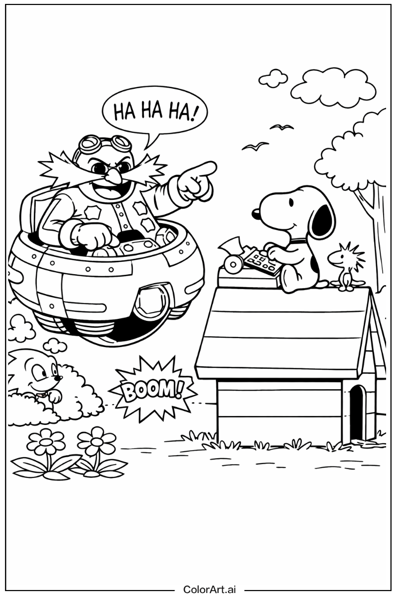 Dr robotnik Snoopy Design