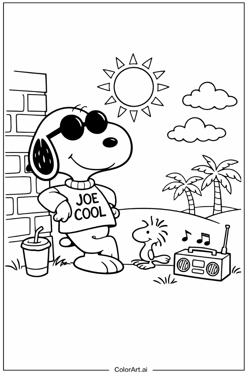 Joe cool Snoopy Design