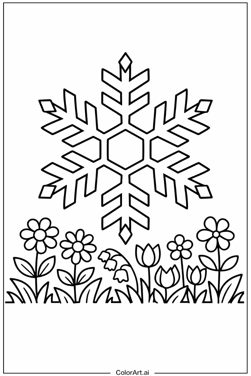 snowflake in a Garden 3