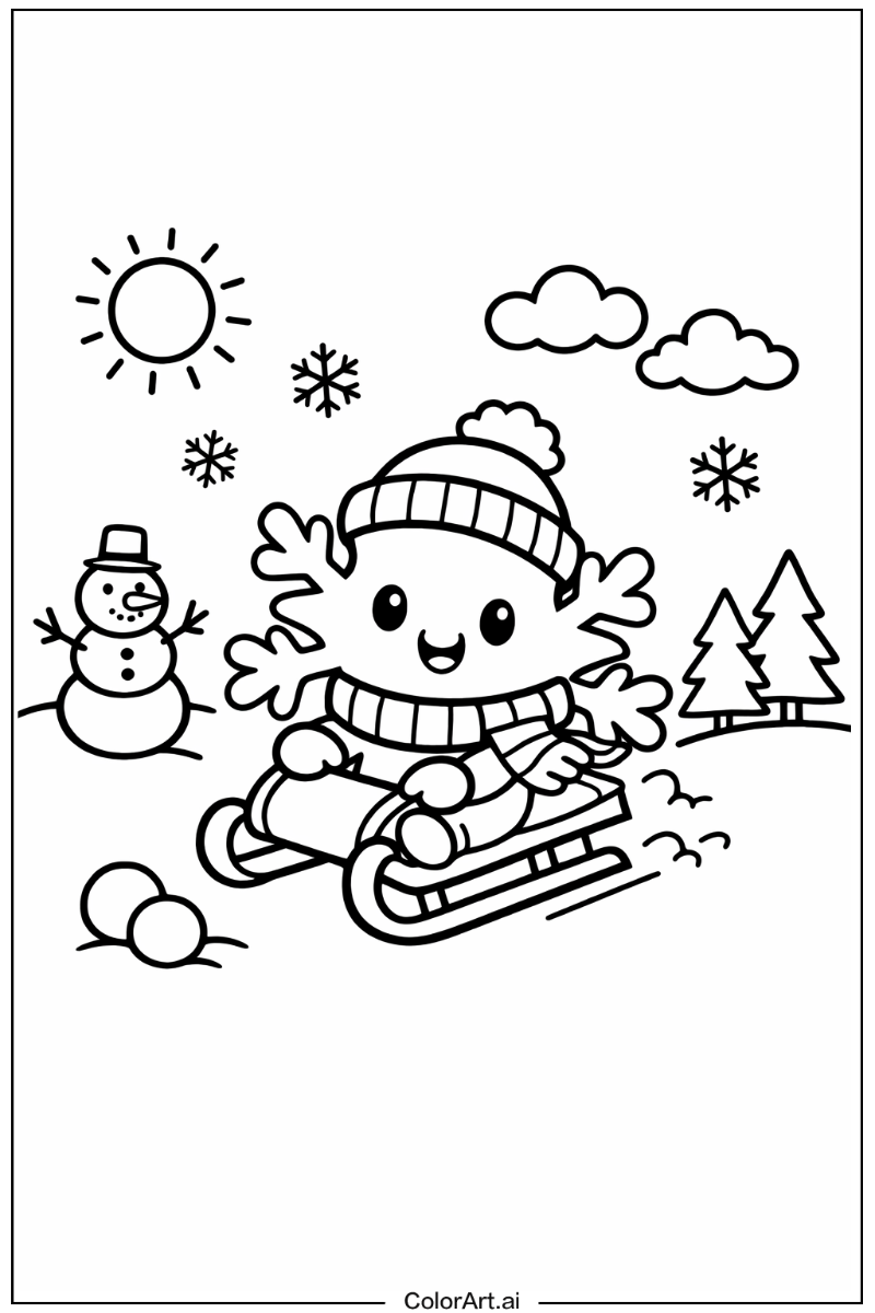 snowflake Playing Outside 4