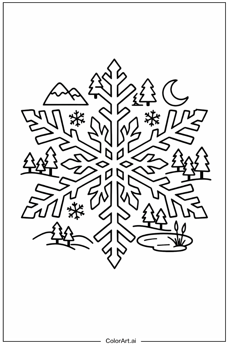 snowflake in Nature 4