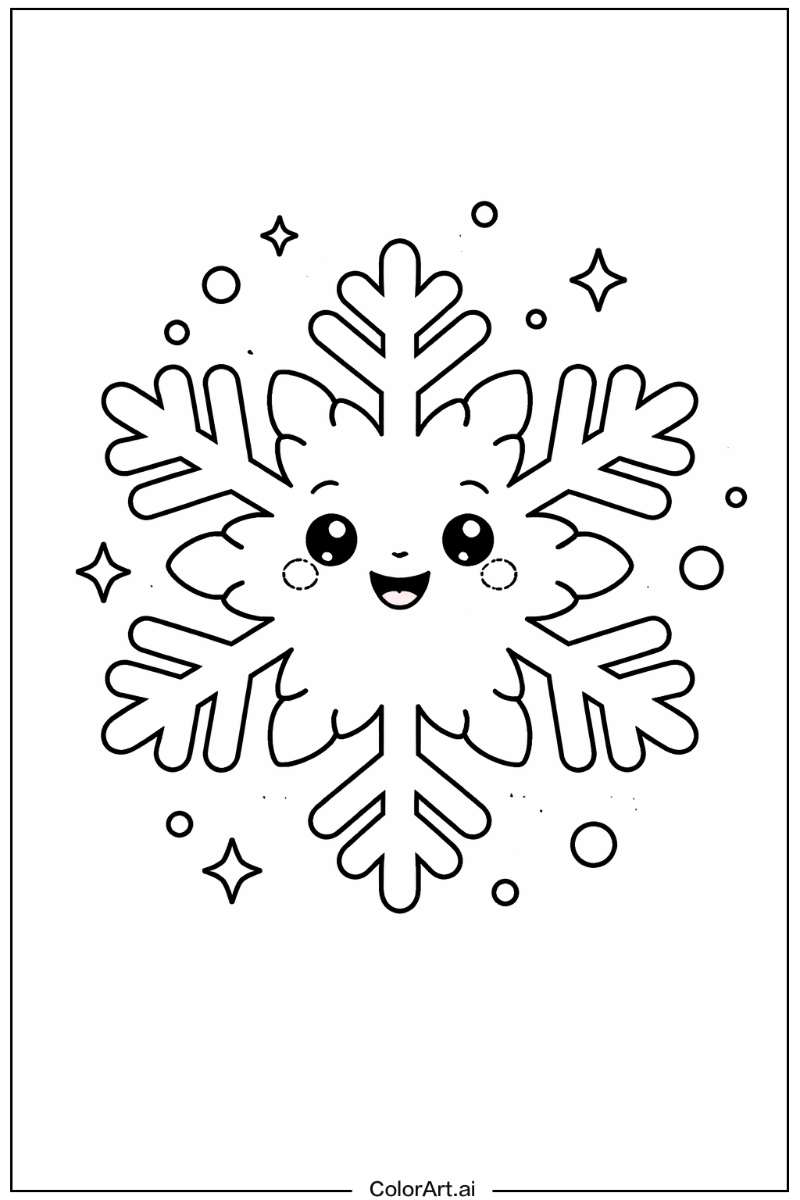 Smiling snowflake 4