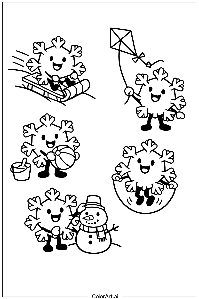 snowflake Having Fun 4