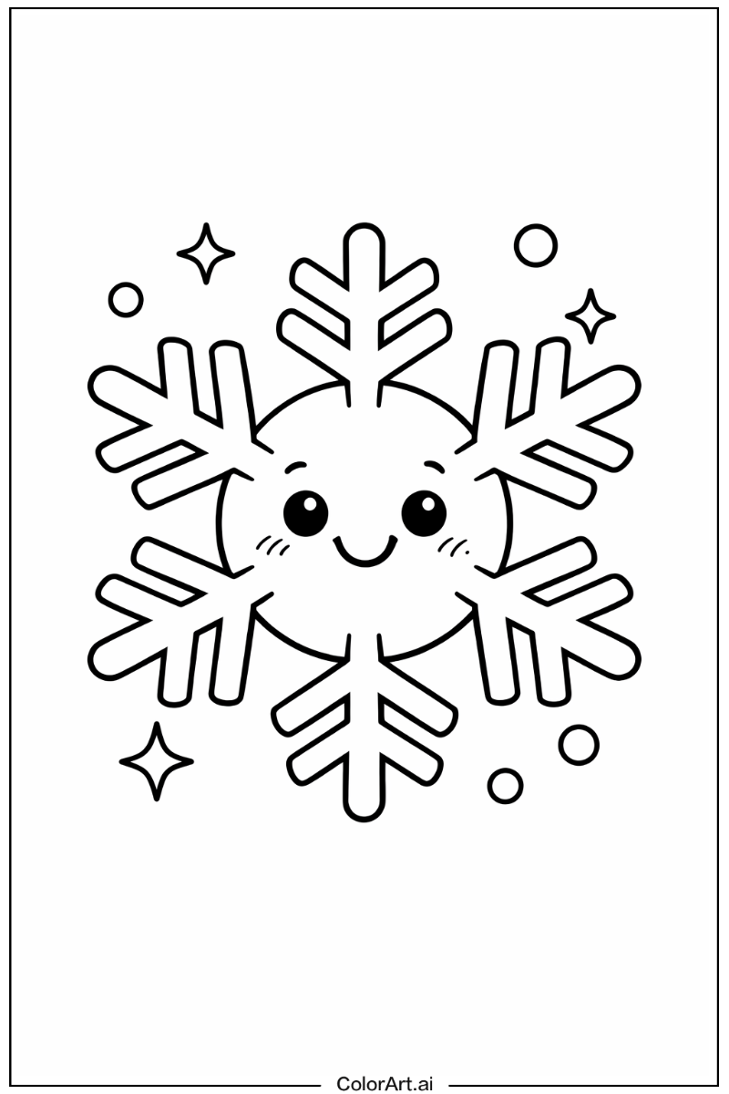 Smiling snowflake 5