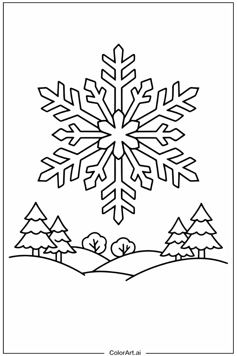 snowflake in Nature 1