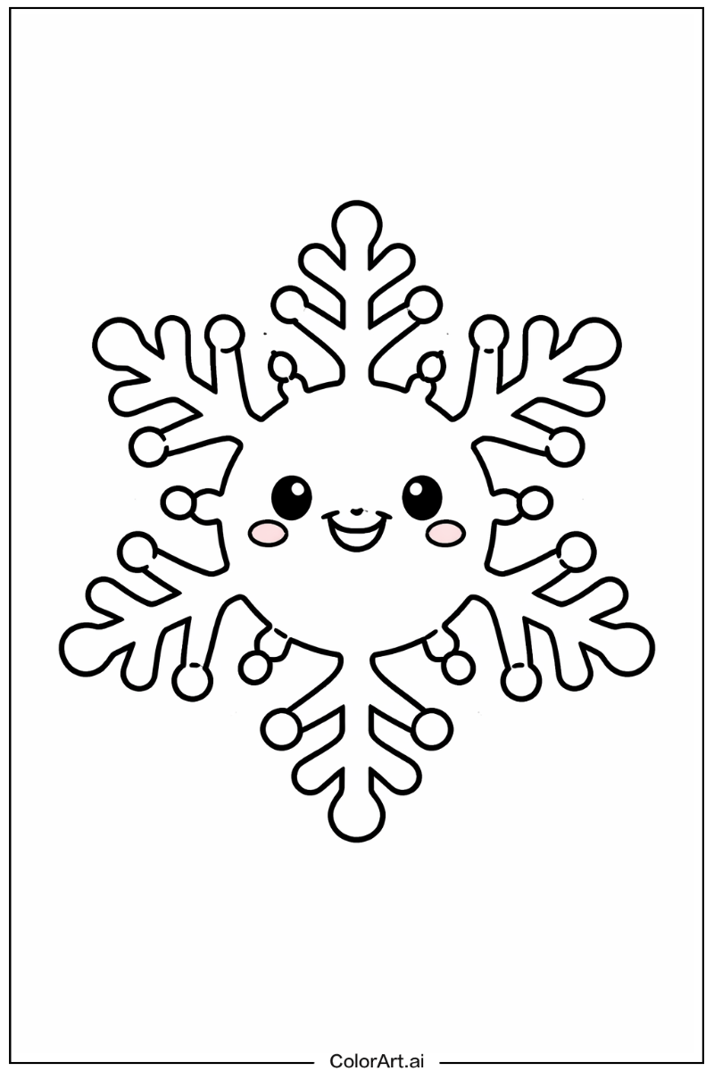 Smiling snowflake 1