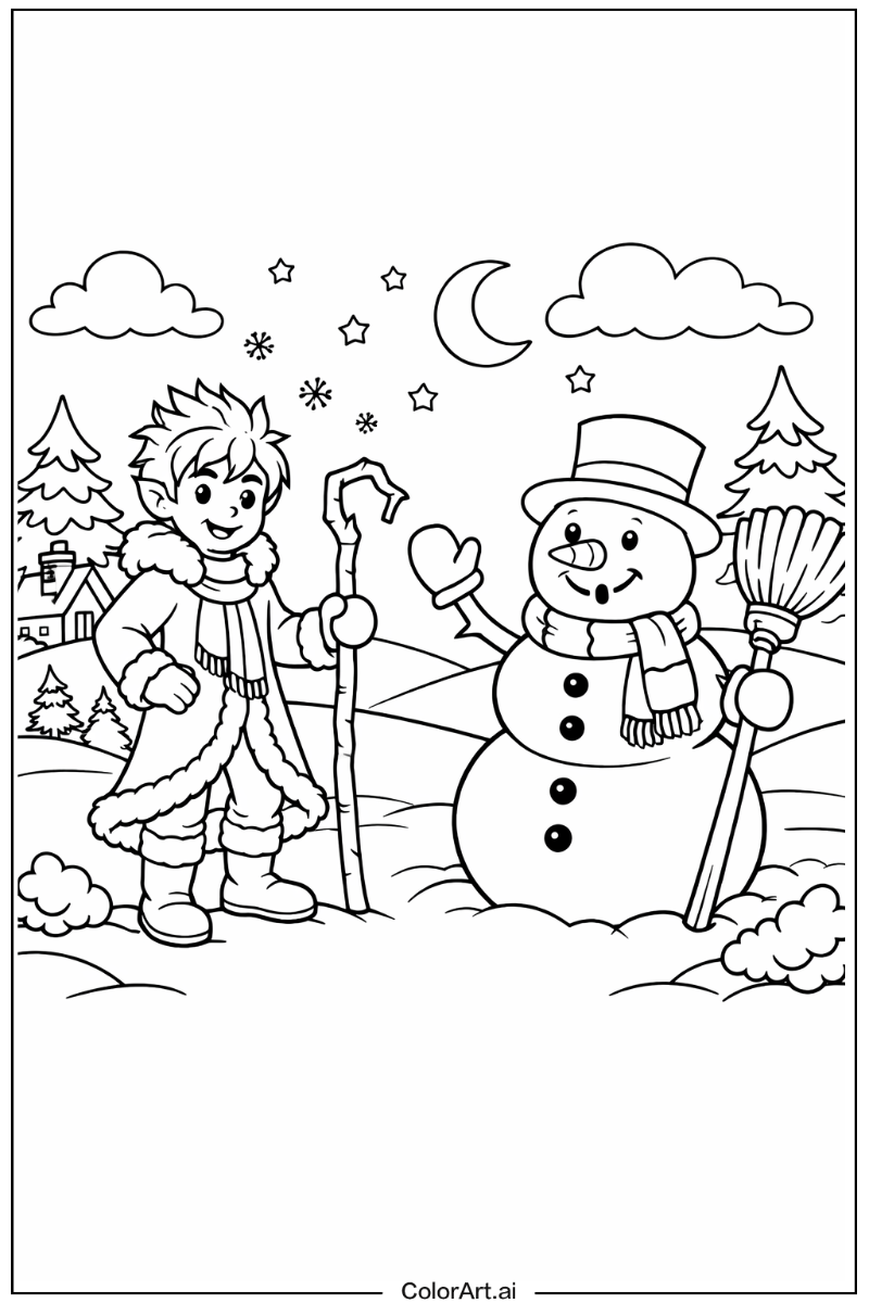 Jack frost snowman Snowman Design