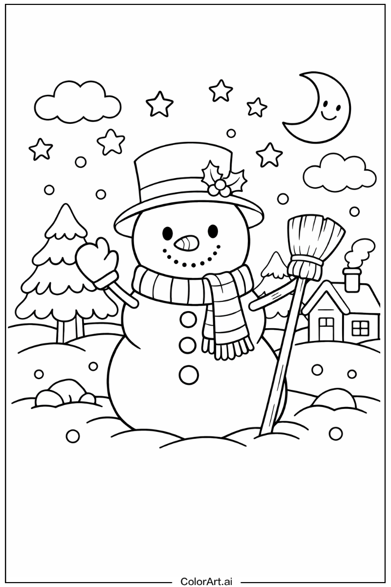 Cute snowman Snowman Design 2
