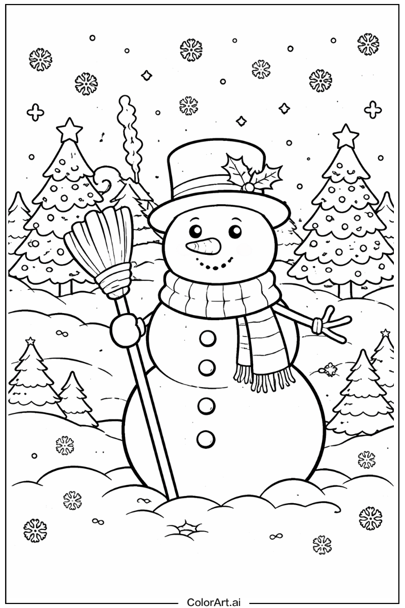 Snowman with Emoji snowman Theme 2