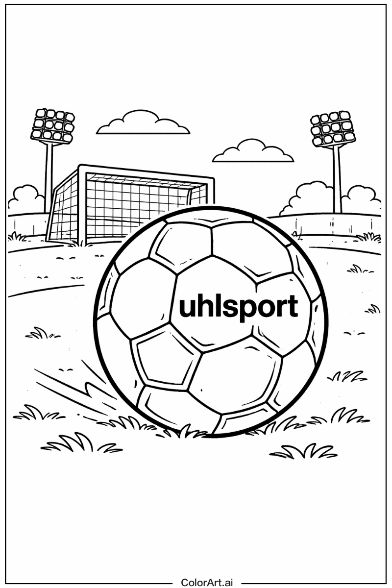 Soccer with Uhlsport soccer ball Theme