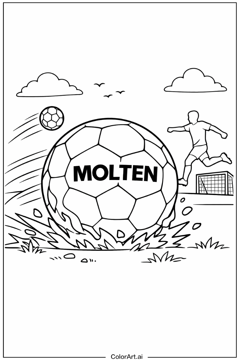 Molten soccer ball Soccer Scene 2