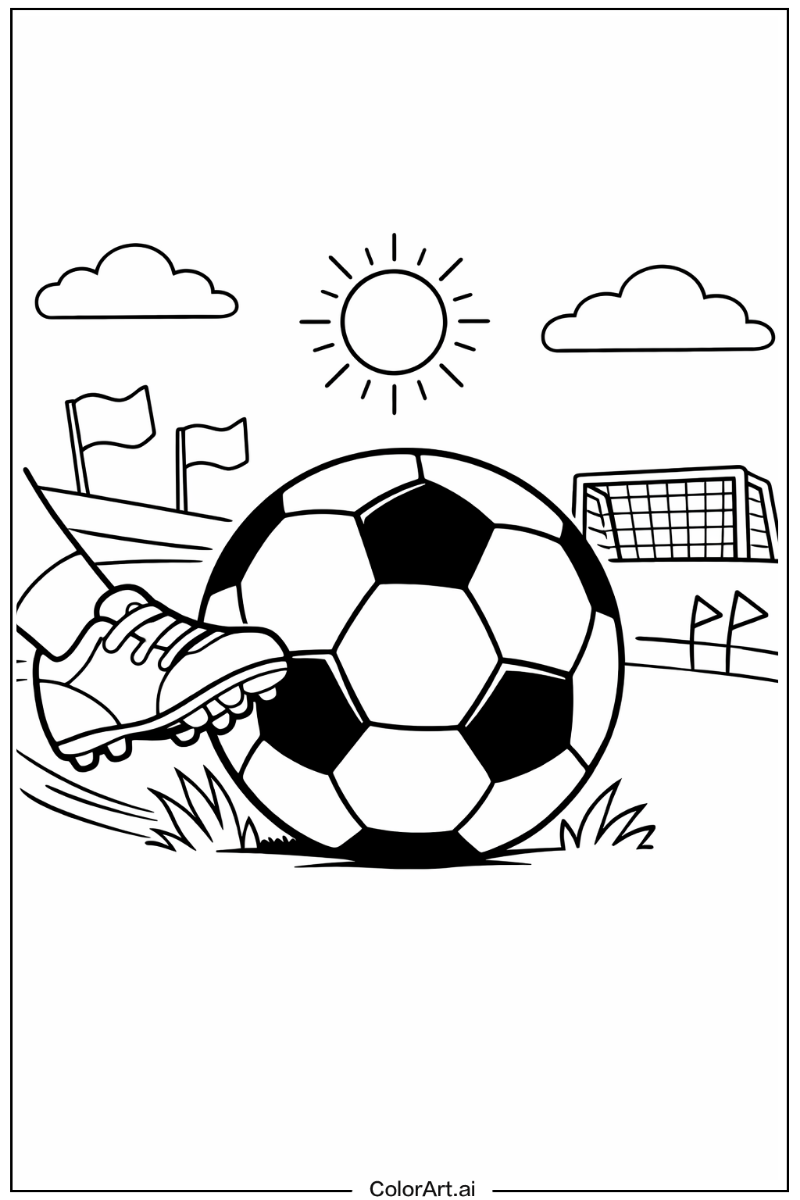Soccer with World cup soccer ball Theme 2