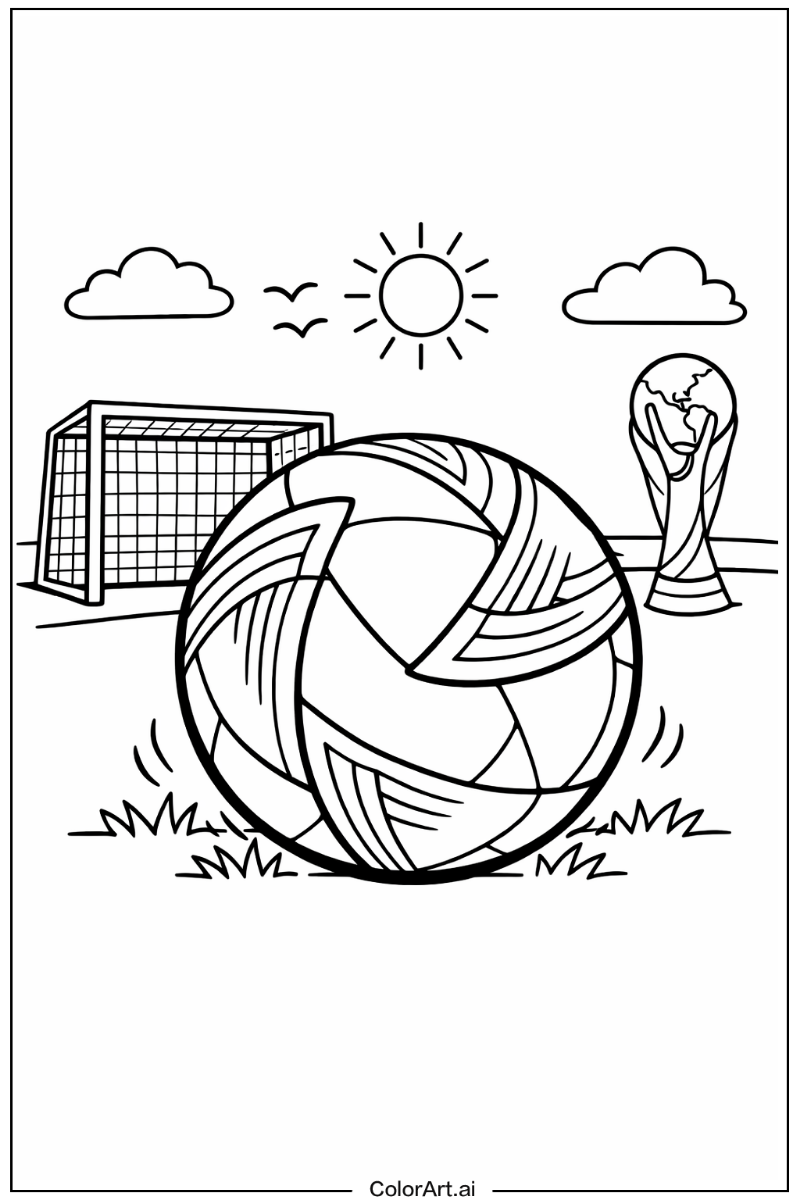 Fifa world cup match ball Soccer Design 2