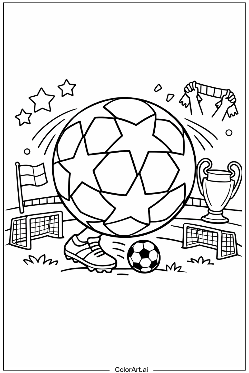 Champions league star ball Soccer Scene 2