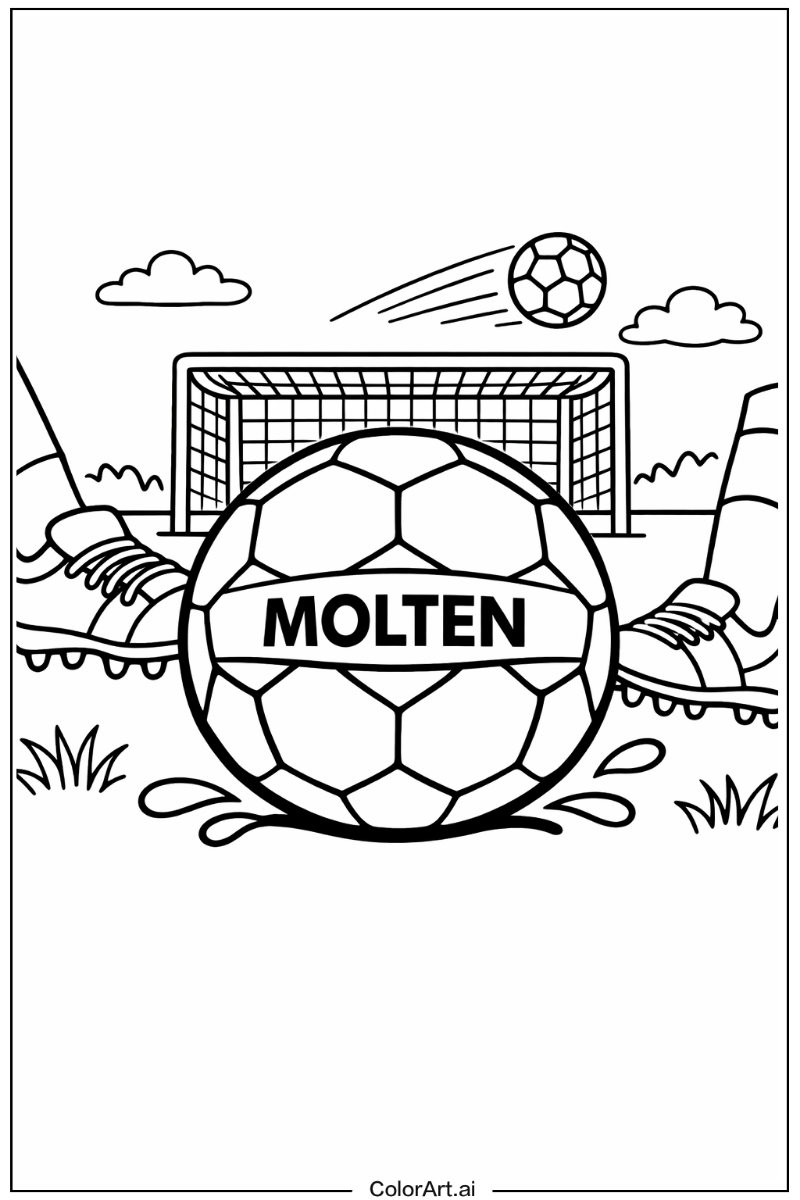 Molten soccer ball Soccer Scene