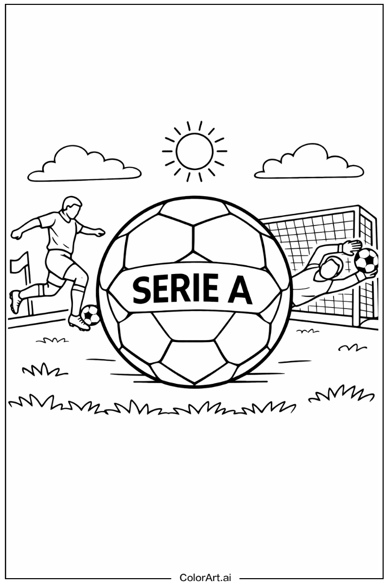 Soccer with Serie a soccer ball Theme 2