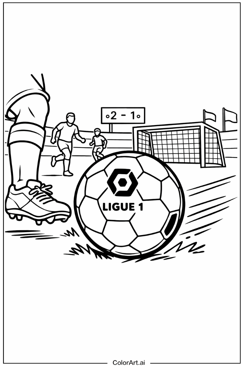 Ligue 1 soccer ball Soccer Scene 2