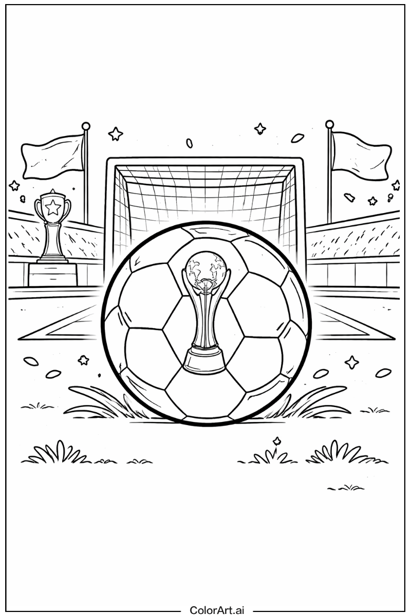 Soccer with Club world cup soccer ball Theme 2