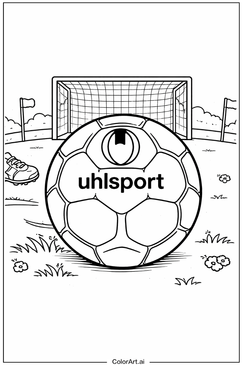 Soccer with Uhlsport soccer ball Theme 3