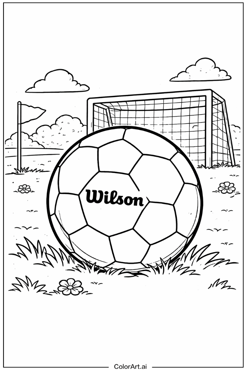 Soccer with Wilson soccer ball Theme