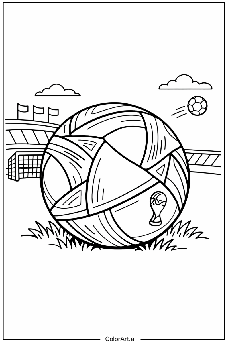 Fifa world cup match ball Soccer Design