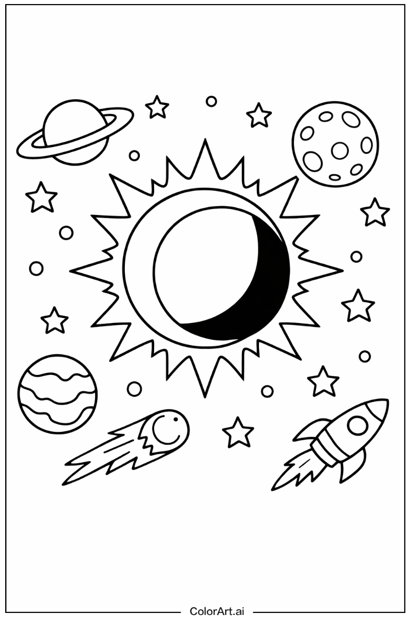 Lunar eclipse Solar system Scene