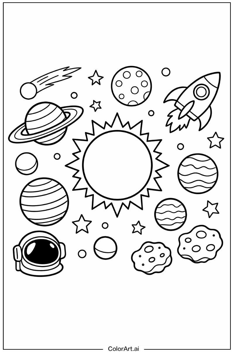 Space vacuum Solar system Scene