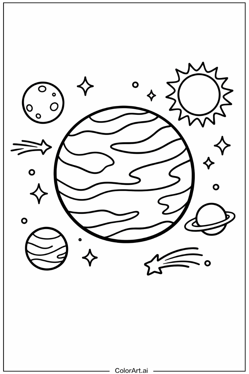 Venus Solar system Scene 2