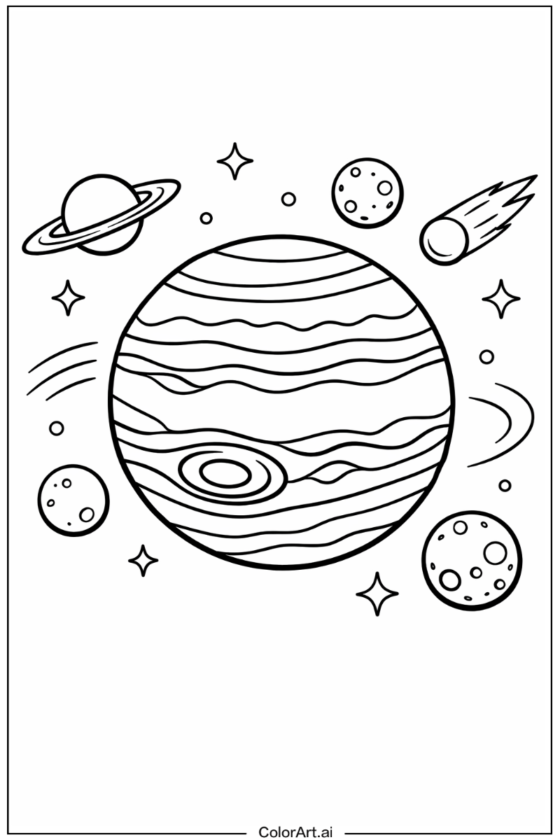 Jupiter Solar system Scene 2