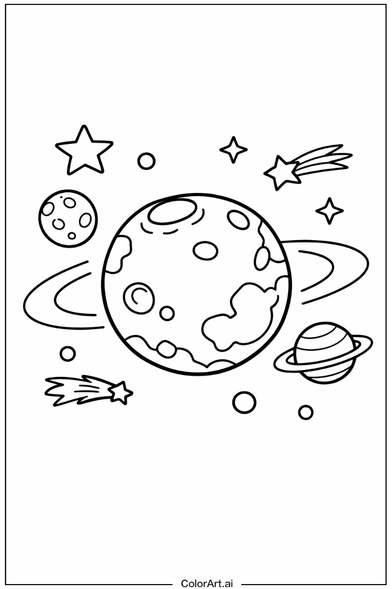 Solar system with Dwarf planet Theme 2