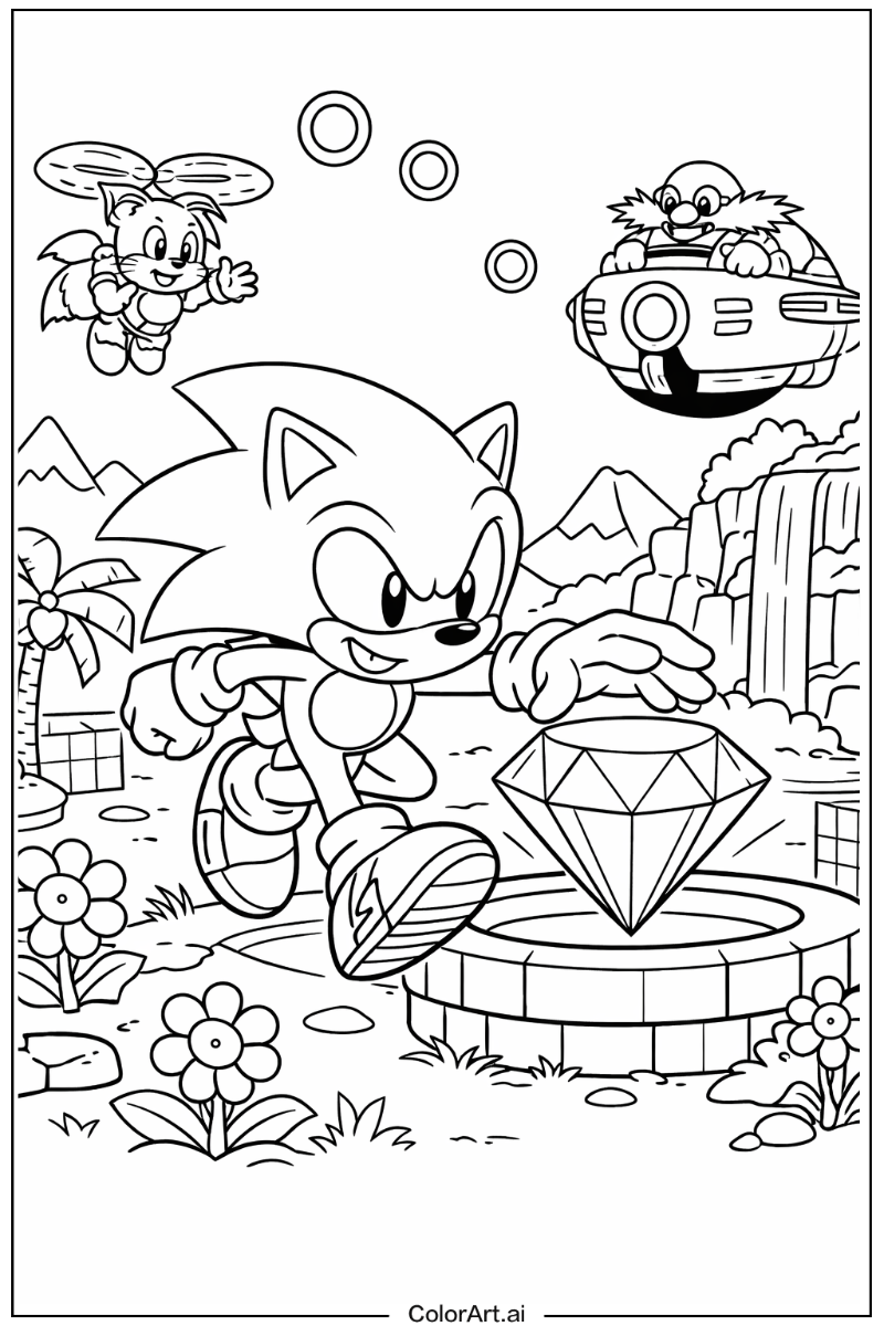 Sonic 3 with Chaos emerald Theme