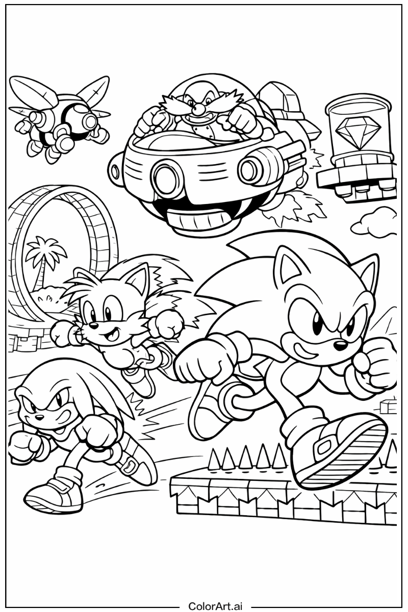 Action Sonic 3 Design