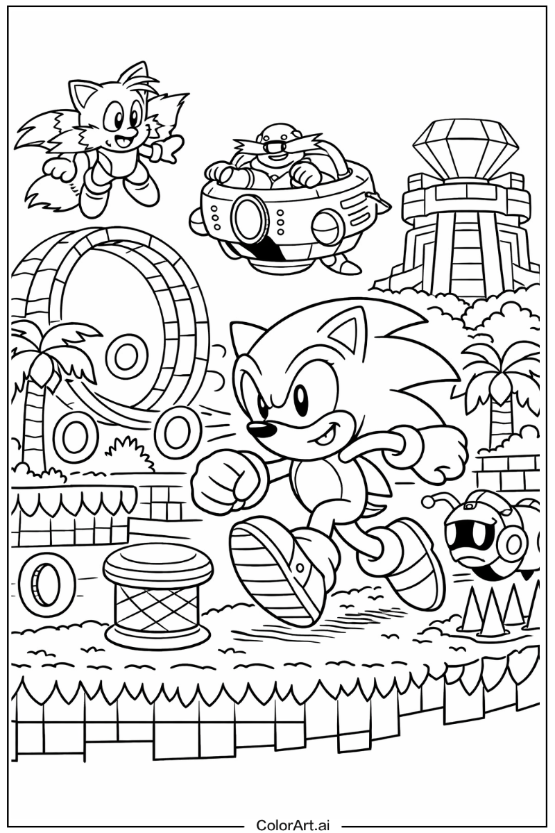 Sonic 3 with Video game Theme