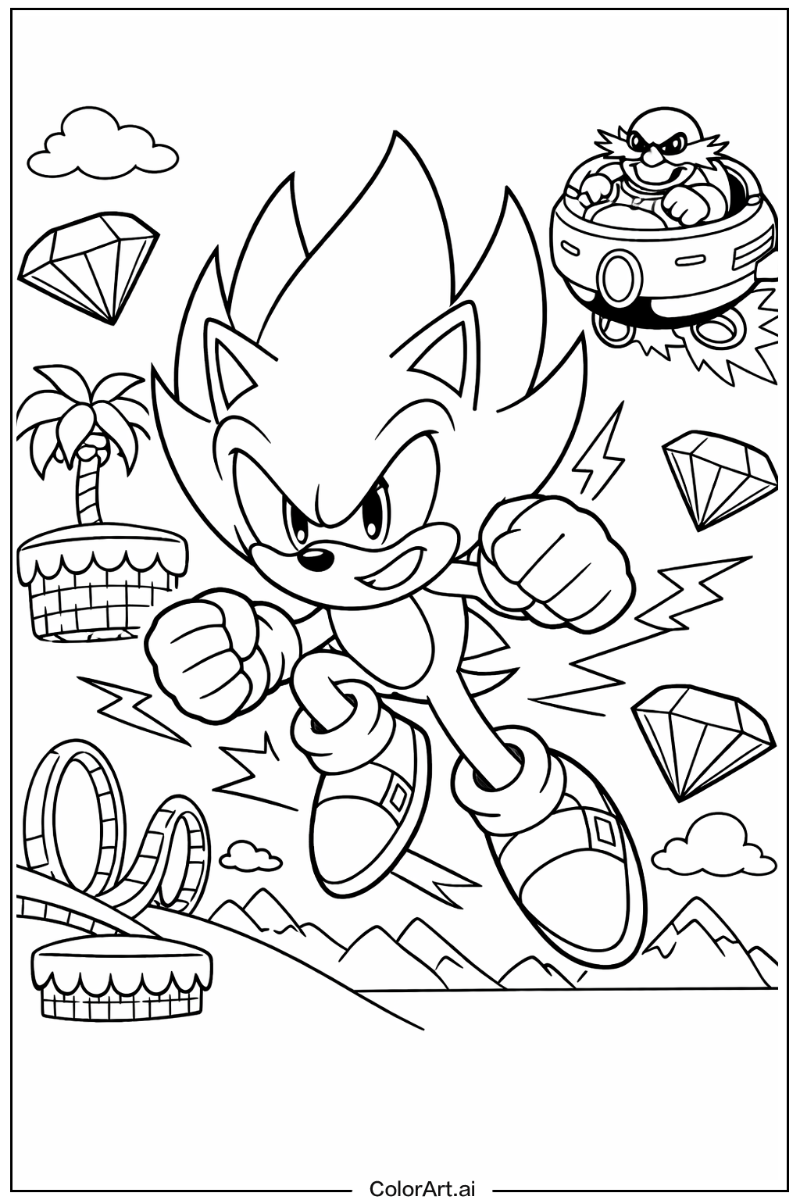 Sonic 3 with Super sonic Theme