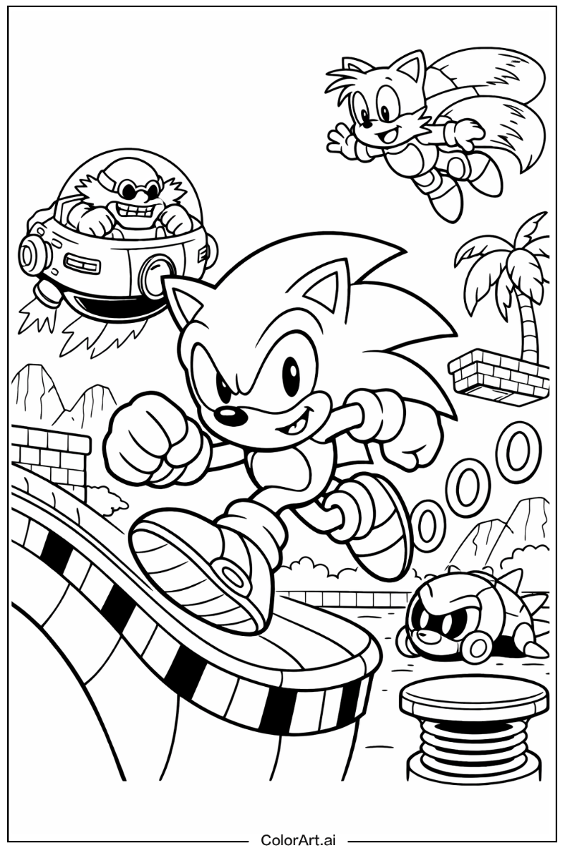 Sonic 3 with Sonic the hedgehog Theme 2