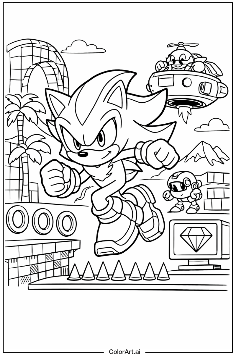 Shadow the hedgehog Sonic 3 Design 2