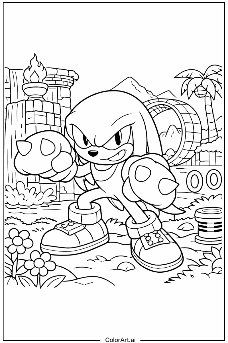 Knuckles Sonic 3 Scene 2