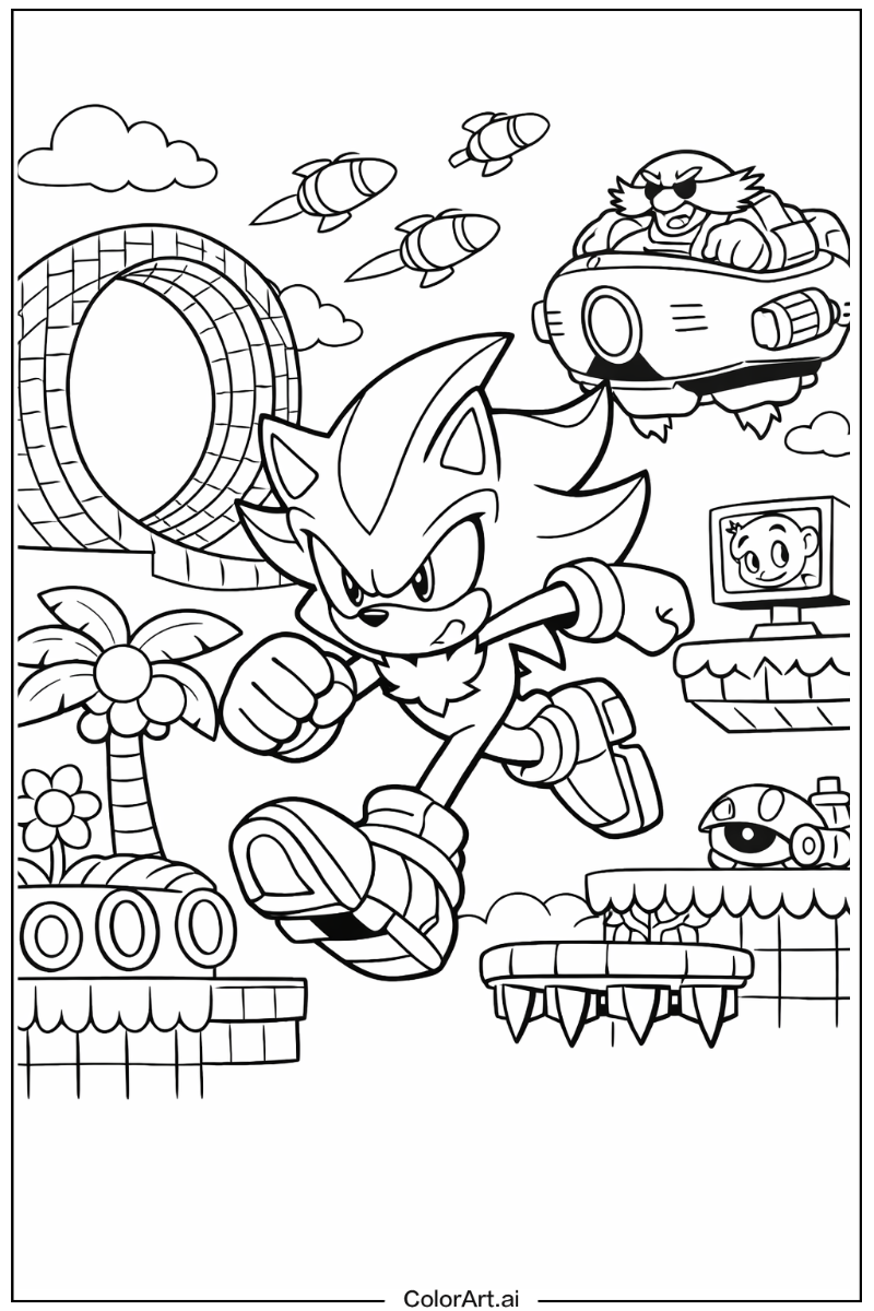 Shadow the hedgehog Sonic 3 Design