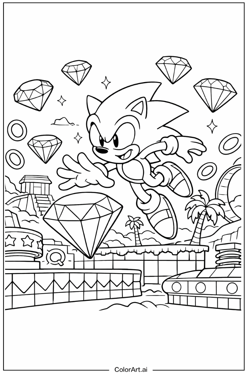 Sonic 3 with Chaos emerald Theme 2