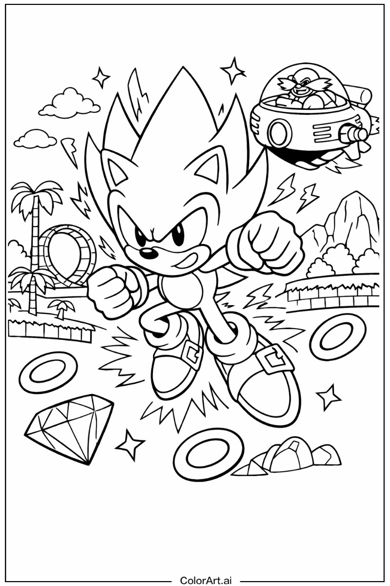 Sonic 3 with Super sonic Theme 2