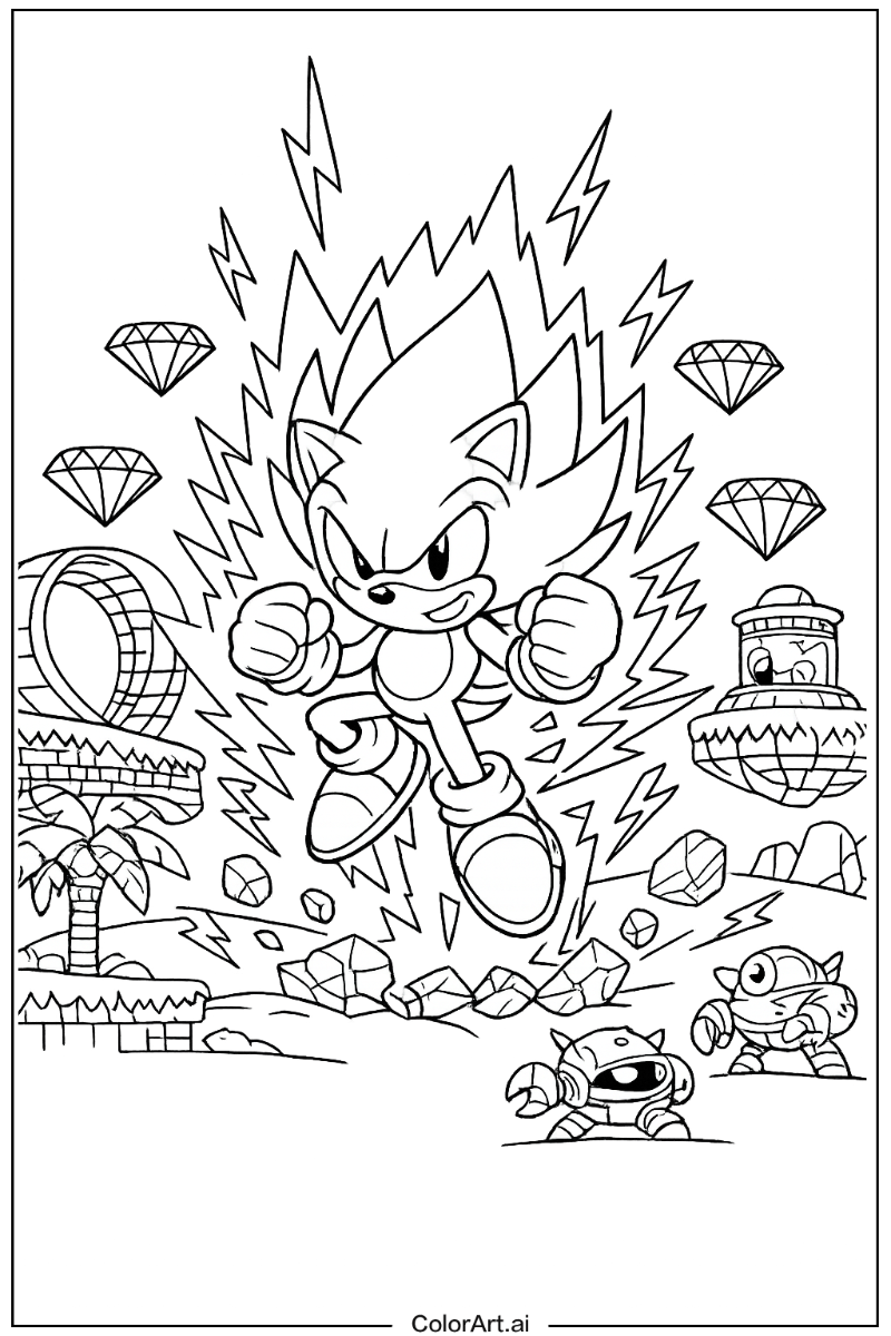 Hedgehog powers Sonic 3 Design 2