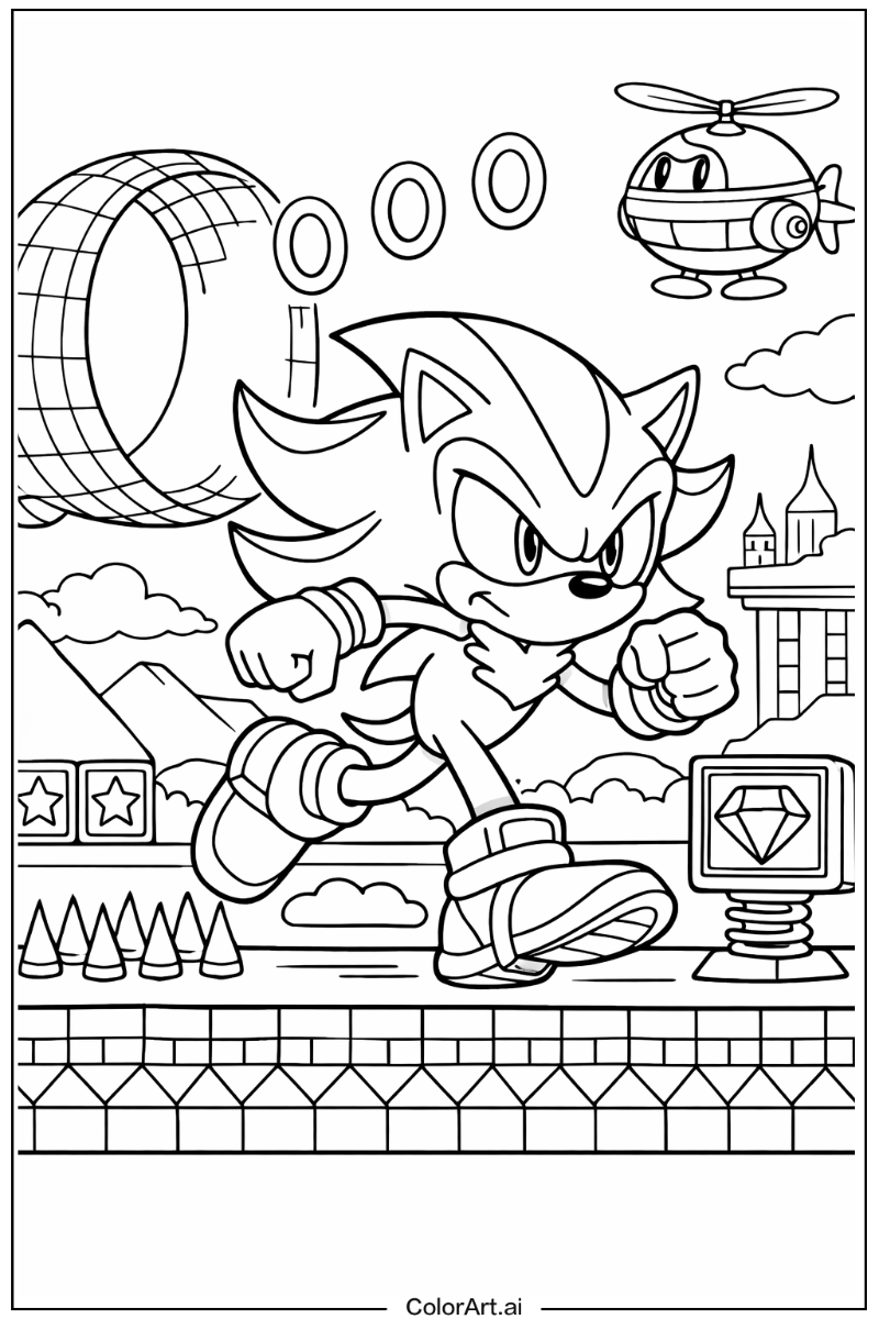 Shadow the hedgehog Sonic 3 Design 3