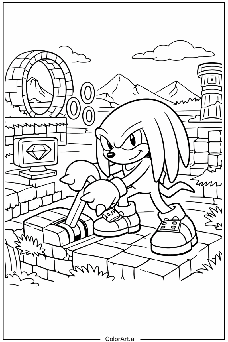 Knuckles Sonic 3 Scene 3