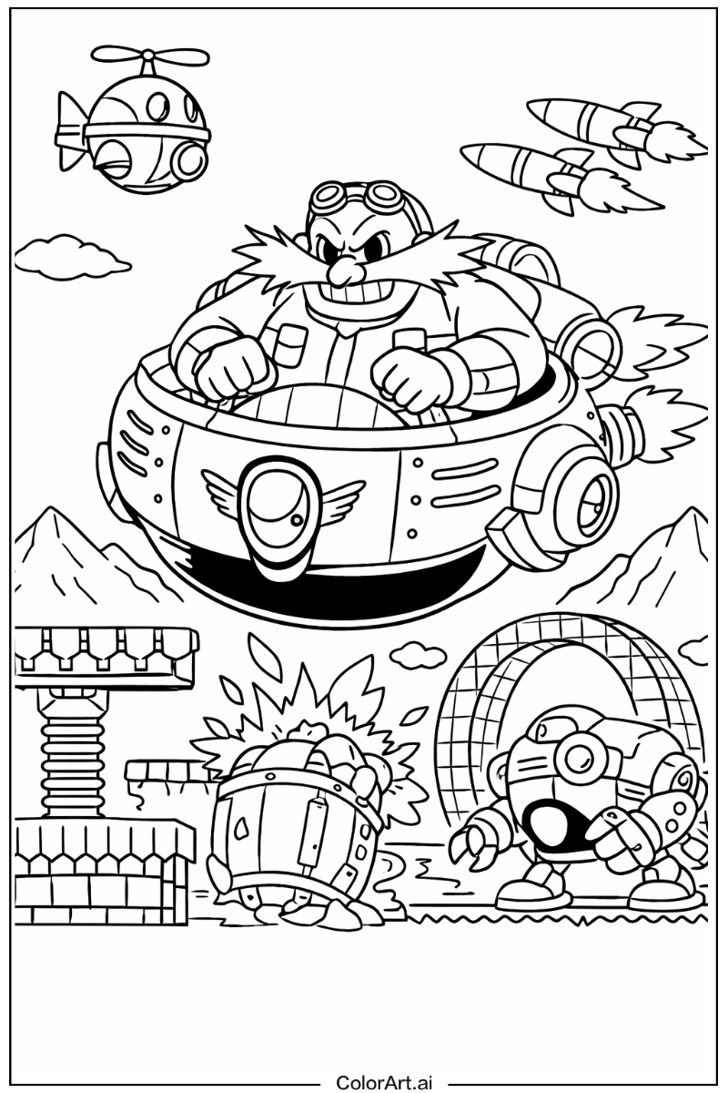 Dr robotnik Sonic 3 Design