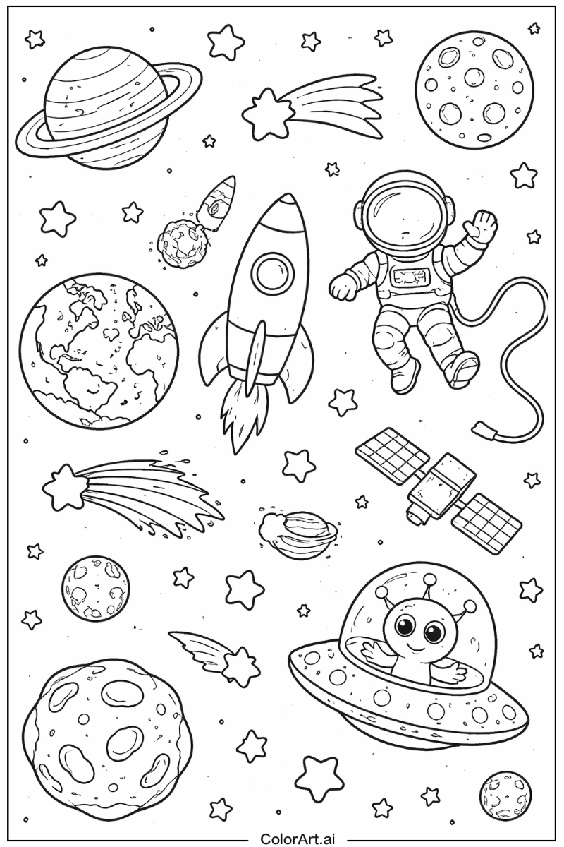 Space with Outer space Theme