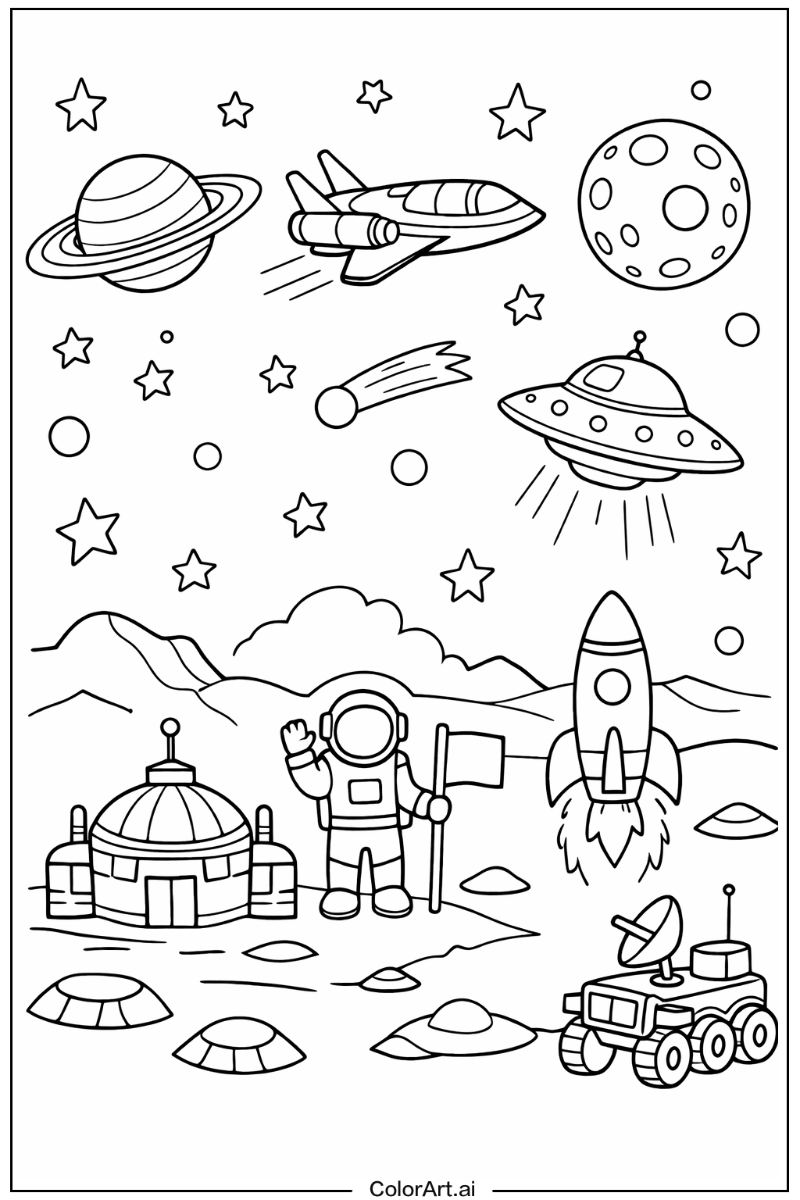 Science fiction Space Design