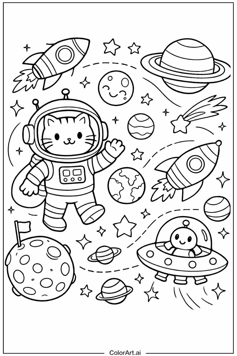 Cute space Space Scene