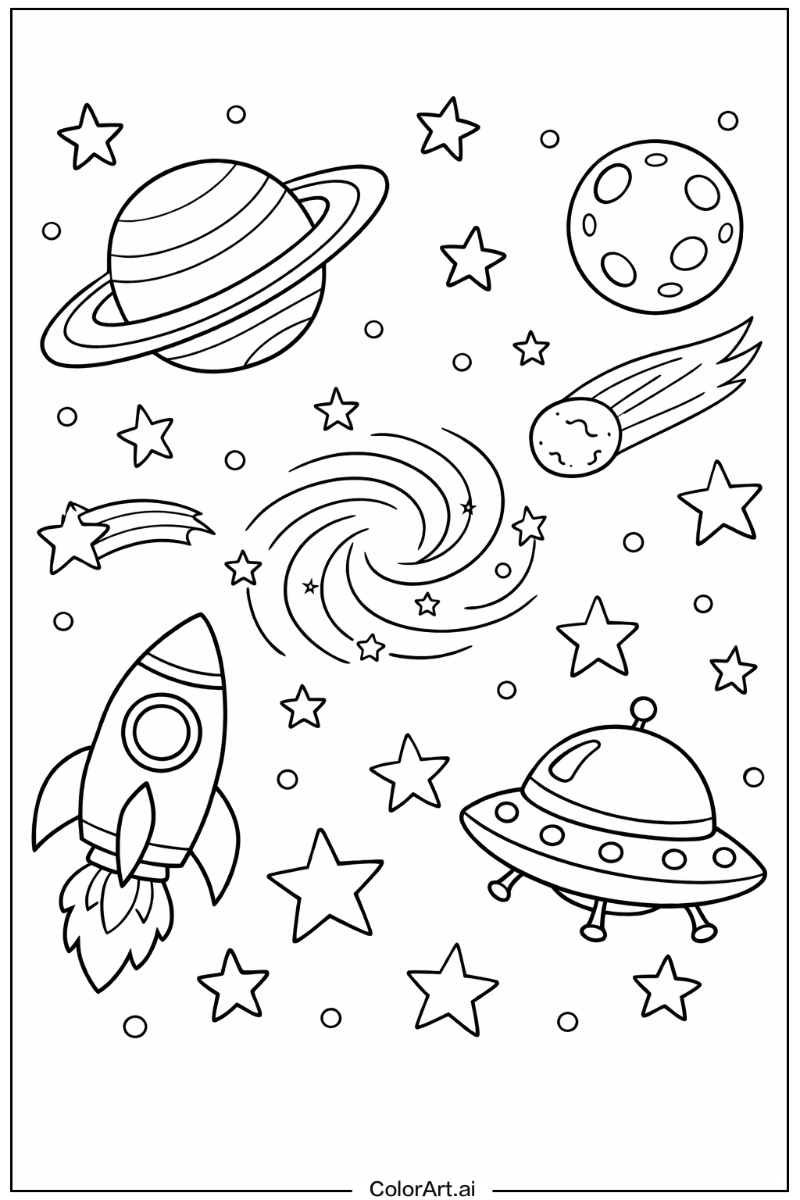 Stars Space Scene 2