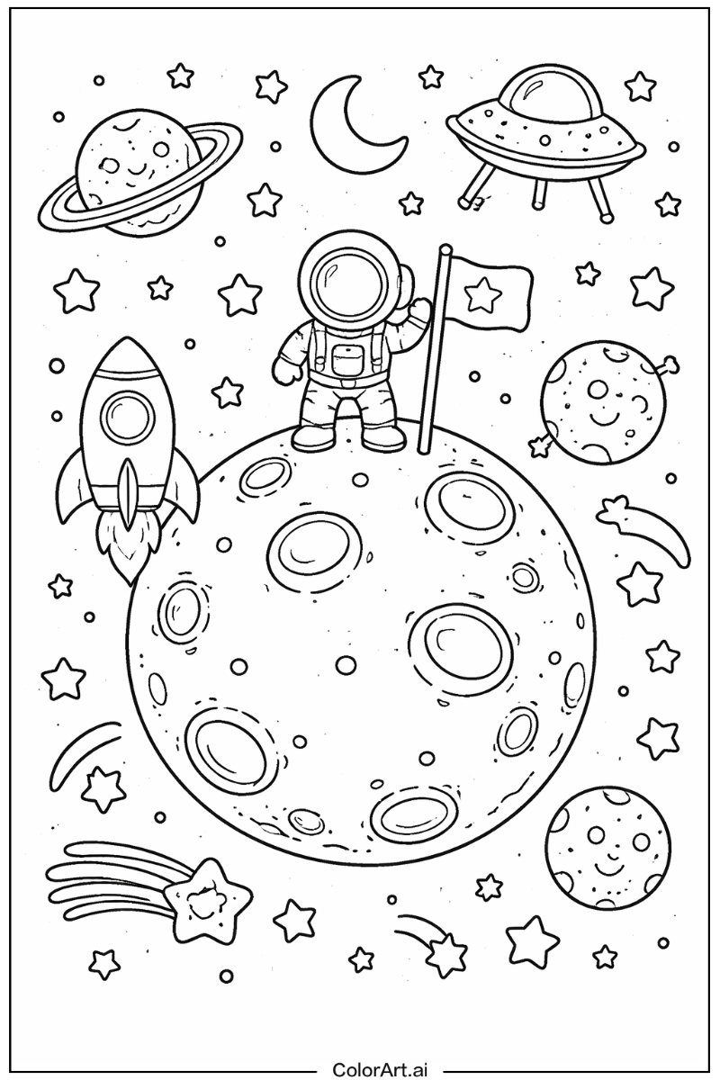 Moon Space Scene 2