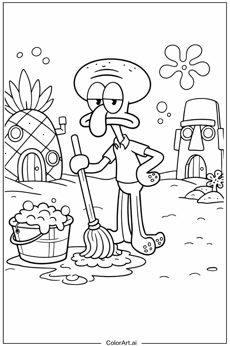 Squidward tentacles Spongebob Design 2